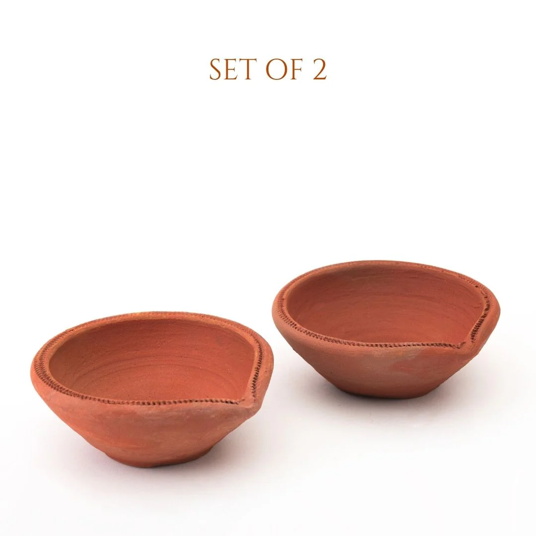 Handcrafted Akhand Diya – Clay/Mitti ka Diya for Pooja & Diwali (1 Pc & 2 Pcs) - Image 5