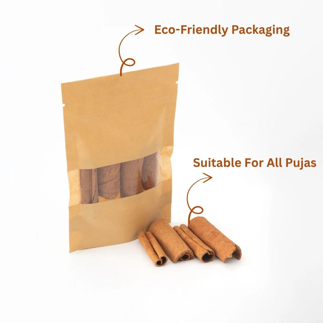 Cinnamon Sticks (Pure Ceylon Dalchini) – For Pooja & Wellness (30g) - Image 4